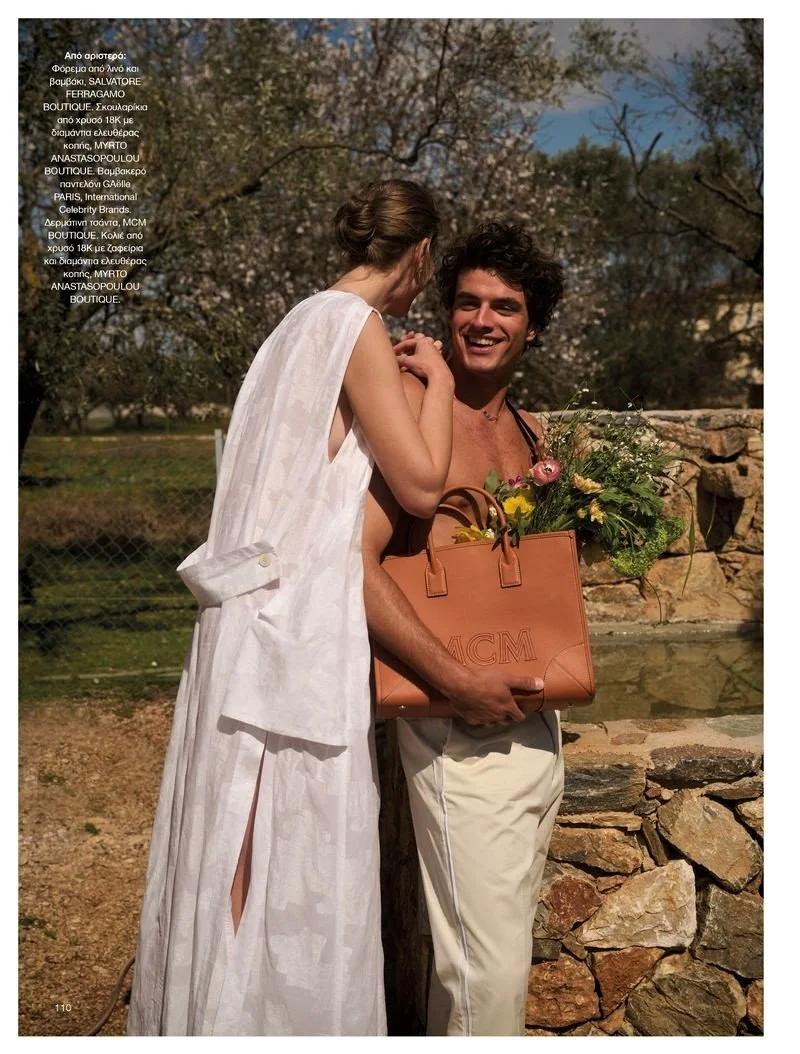 Ros Georgiou's Country Life by Panos Davios for Vogue Greece April